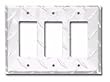 Diamond Polished Aluminum Triple GFI Cover