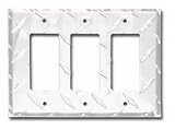 Diamond Polished Aluminum Triple GFI Cover