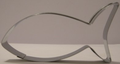 Stampino per biscotti - acciaio inox - lunghezza 9 cm - disegno a forma di pesce Stampino per biscotti - acciaio inox - lunghezza 9 cm - disegno a forma di pesce