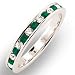 Women's Emerald Swarovski Crystal Ring, Size: 5-10
