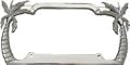 Palm Trees License Plate Frame (Chrome Plated Metal)