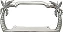 Palm Trees License Plate Frame (Chrome Plated Metal)