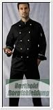 Chef-Kochjacke schwarz, incl. Kugelknoepfe
