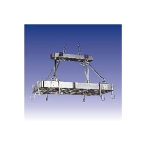 Modern 2-Light Pot Rack - Satin Nickel by 