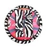 Animal Print Steering Wheel Cover and Shoulder Belt Pad - White Tiger Zebra