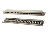 LogiLink Patchpanel 24-Port Cat6 RJ45  48,3 cm (19 Zoll) vollgeschirmt grau