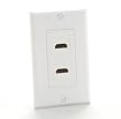 HDMI Wall Plate - 2 Port - White
