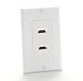 HDMI Wall Plate - 2 Port - White