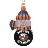 New York Islanders 3" All-Star Light Up Snowmen Set of 3 - NHL Hockey
