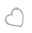 14k White Gold & Diamond Heart Pendant (0.17ctw)