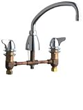 Tools & Hardware : Chicago Faucets 1201-ACP Deck Mounted Kitchen Faucet, Chrome