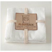 Now Designs Set of 3 Floursack Towels, White