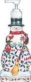 Certified International Winter Folk 3-D Soap/Lotion Dispenser, 8-3/4-Inch
