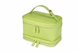 Royce Leather Ladies' Cosmetic Travel Case - Key Lime Green