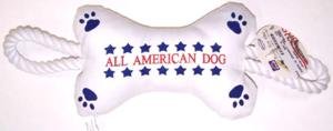 CANVAS N’ROPE BONE DOG TOY