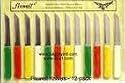 12pc Fixwell Stainless Steel Knives - Made in Germany