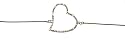Belly Waist Chain Heart Wear with or without a belly ring