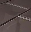 Reflections Subway Glass Tile 4x8" Clear Brown Earth