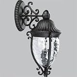 Progress Lighting Geneva Gilded Iron Two-Light Outdoor Wall Lantern