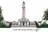 Louisiana State (LSU) Tigers NCAA 14" x 10" Limited Edition Lithograph (Unframed)