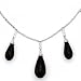 14K White Gold with Diamond and B.o. Necklace D-.10