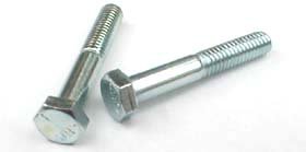 1 1/8-7 X 4 Hex Cap Screws / Coarse / Grade 5 / Zinc / 25 Pc. Carton