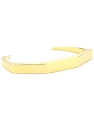 Bare Bones 14 Karat Gold Plated Bolt Cuff Bracelet