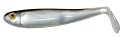 Hardnose Swim Shad 4per pk w/7/0 Hook Shad Blk Pearl Blk Back