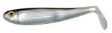 Hardnose Swim Shad 4per pk w/7/0 Hook Shad Blk Pearl Blk Back