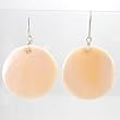 Melon Shell Disc Earrings by Santo Domingo Artist Priscilla Nieto, #9317