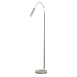 Adesso 3171-22 Eos Floor Lamp, Satin Steel Finish