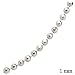 1mm Dainty Diamond Cut Sterling Silver and Rhodium Bead / Ball Chain in 16" and 18" Lengths, #8419