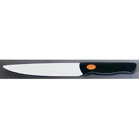 6 CARVING KNIFE: BLACK HANDLE WHITE BLADE, SS-1302 by StealStreet