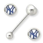 MLB New York Yankees Tongue Ring