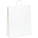 White Paper Shopping Bags, 16inch W x 6inch D x 19-1/4inch H