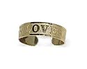 10k Gold Love Hearts Toe Ring 10 KT Womens Toering