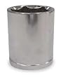 Westward 1NUB1 Socket, 1/2 In Dr, 6 Point, 24mm, 1 5/8 In