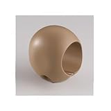 【5個セット】階段手すり滑り止め 『どこでもグリップ』たまご形 軟質樹脂 直径32mm ブラウン シロクマ 日本製