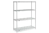 63'H Nexel Chrome Wire Shelving - 42'W X 14'D