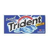 Trident Sugarless Chewing Gum Val U Pak Original - 12 X 18 Stick Pack