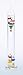 Galileo Thermometer Liquid in Glass 17 inches high with Multi colored Spheres Made in Germany