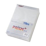TOPS 76584 Prism+ Perforated Quadrille Pad, Gray, 5 sq./inch, 50 sheets/pad, 12 pads/pk