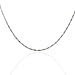 14K White Gold Mirror Diamond Cut Necklace 18