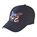 USA - Flashing Eagle / Flag - Lighted Baseball Cap / Hat One Size Fits Most - Battery Included!!