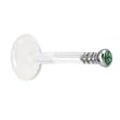 16 Gauge Bioplast Green Gem Monroe Ring