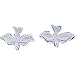 Sterling Silver Dove Stud Earrings Ear Jewelry