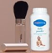 Fresh Scent Baby Powder and Professional Extra Full Retractable Powder Brush
