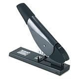 Universal Plastic/Metal Heavy-Duty Stapler, 200 Sheet Capacity, Black/Graphite