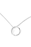 9ct Diamond Set Circle Pendant