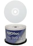 RIDISC DVD-R 4.7GB 16x FULL FACE WHITE PRINTABLE